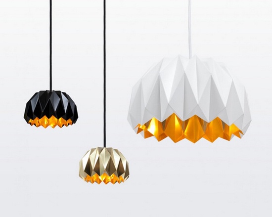 Лампа Ori, вдохновленная оригами, от Lukas Dahlen