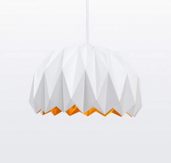 Лампа Ori, вдохновленная оригами, от Lukas Dahlen