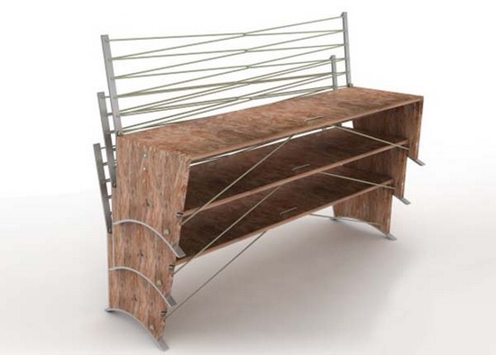 Экологически чистые скамейки в дизайне интерьера