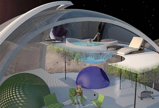 Дом мечты в космосе: Moon Villa