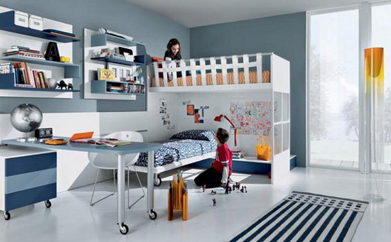 Дизайнерские идеи общей детской комнаты