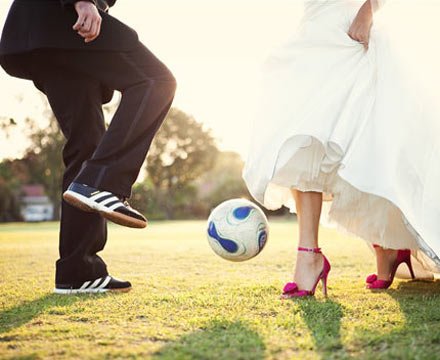 Свадьба в футбольном стиле