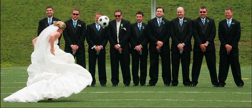 Свадьба в футбольном стиле