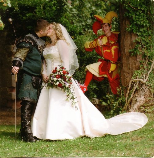 свадебное фото в средневековье
