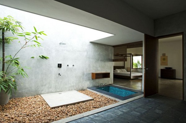 Дизайнерские идеи ванной на свежем воздухе
